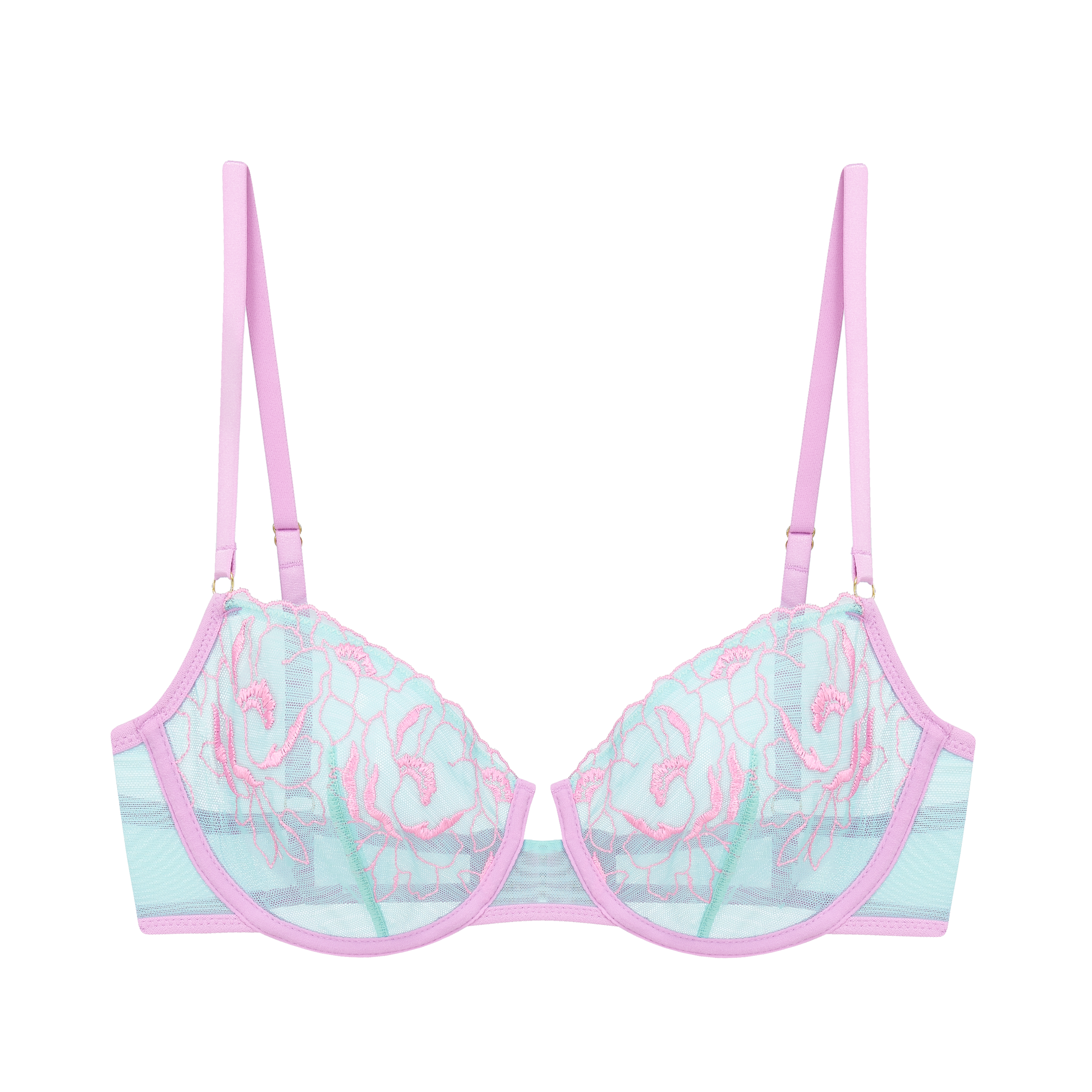 Marta Floral Embroidery Underwire Bra – Dora Larsen