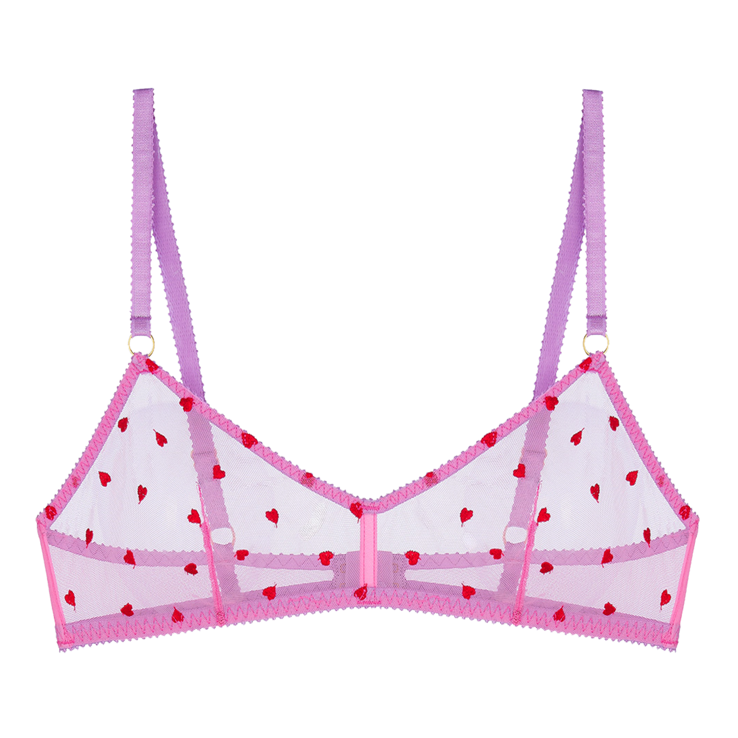 Priya Heart Embroidery Bralette