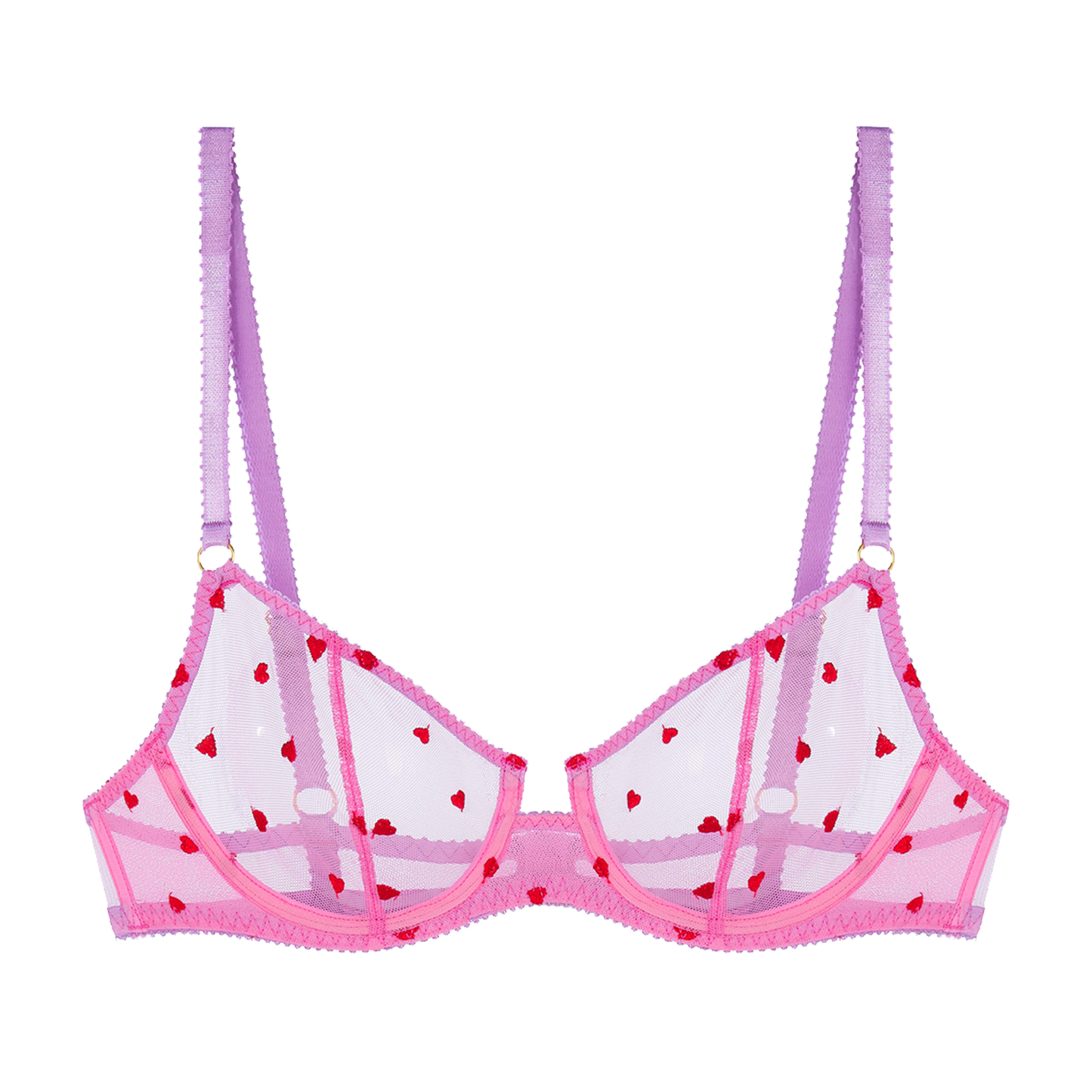 Priya Heart Embroidery Underwire Bra