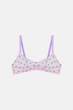Arella Embroidery Underwire Bra - Pink - Chérie Amour