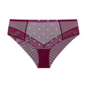 Beatrix Heart Embroidery High Waist Knicker