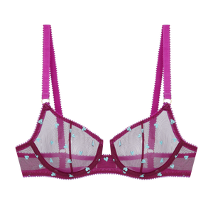 Beatrix Heart Embroidery Underwire Bra