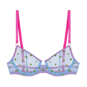 Betty Heart Embroidery Underwire Bra