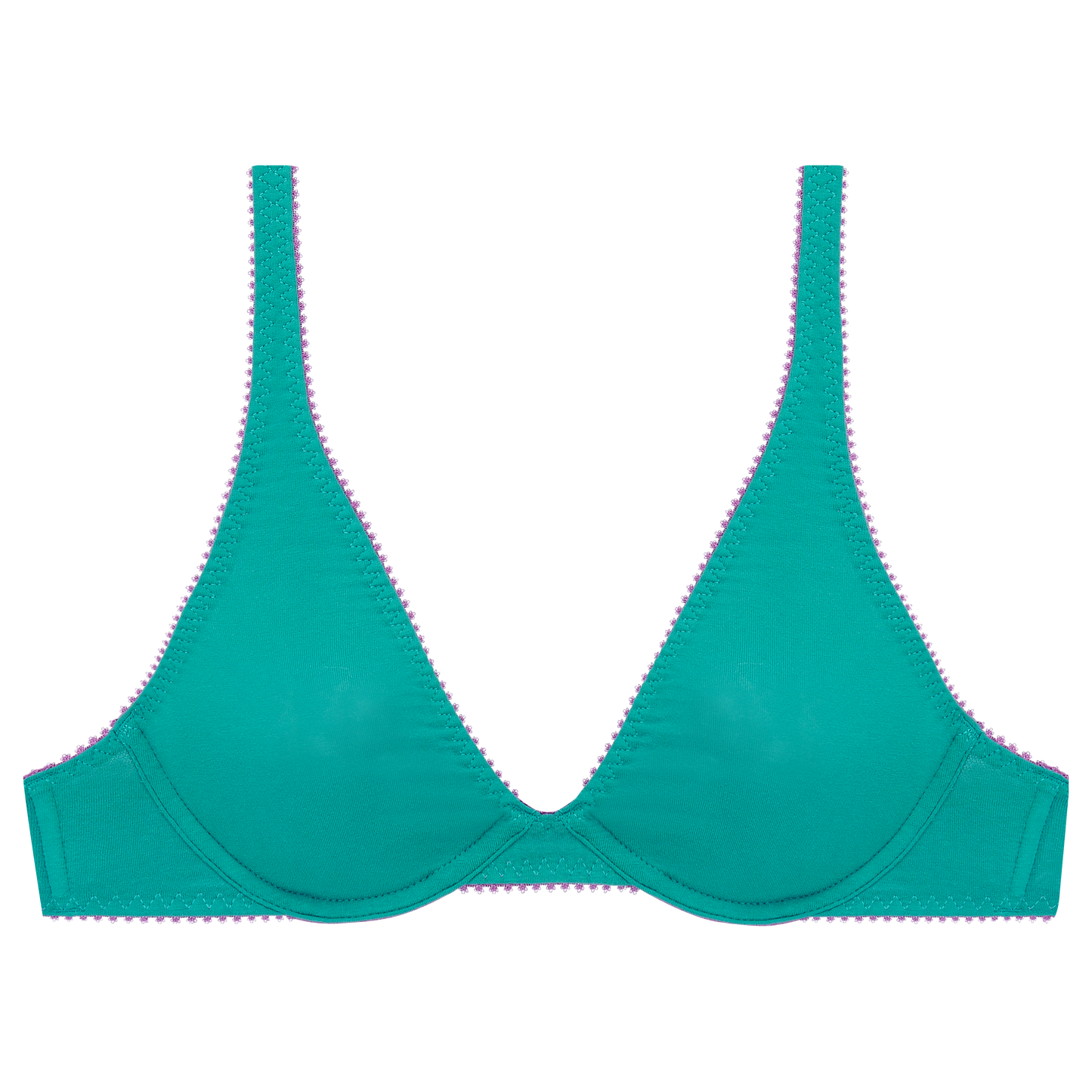 Cecily Organic Cotton Plunge Underwire Bra