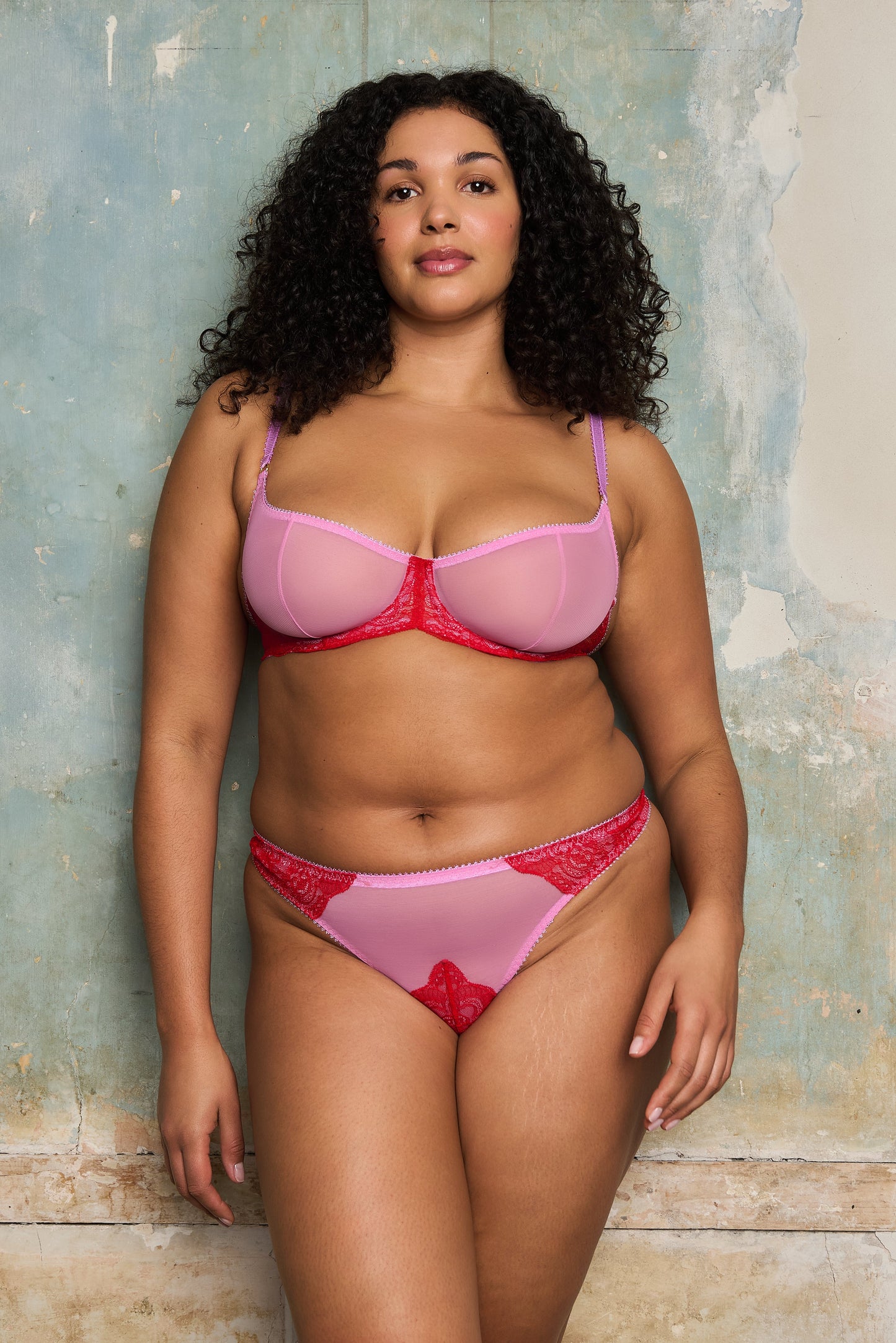 Marlene Lace And Tulle Thong