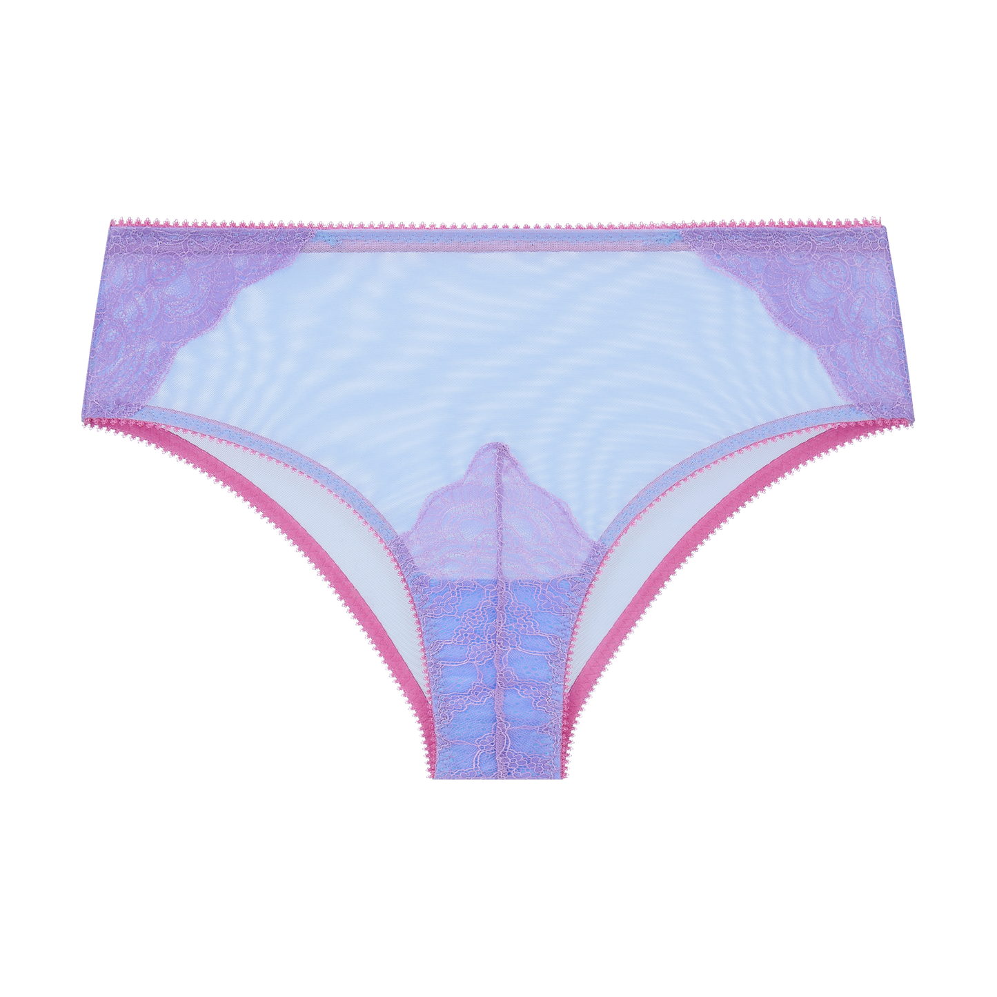 Eira Lace And Tulle High Waist Knicker