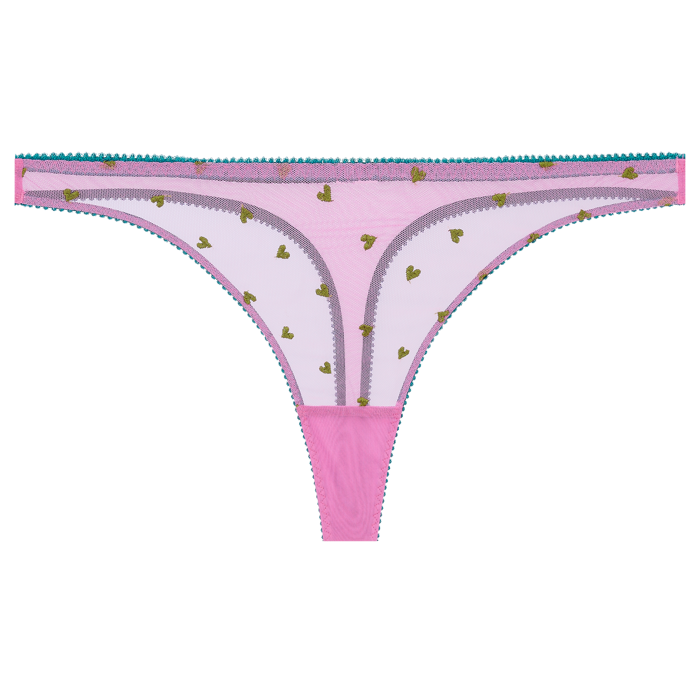 Elfie Heart Embroidery Thong
