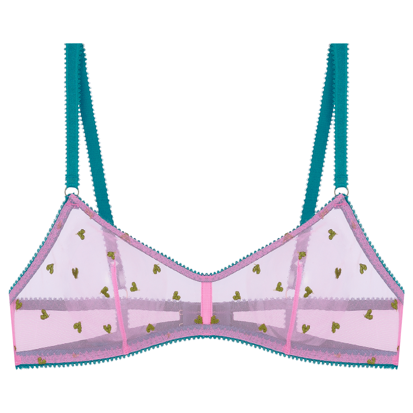 Elfie Heart Embroidery Bralette