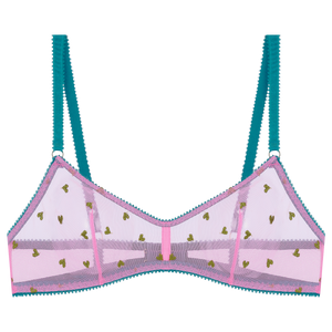 Elfie Heart Embroidery Bralette