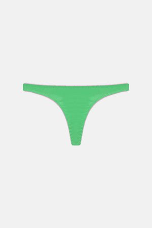ANGLED THONG, ORGANIC COTTON JERSEY, WHITE, 23-25-141 – Rossell England Ltd