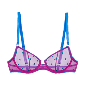 Mabel Heart Embroidery Underwire Bra