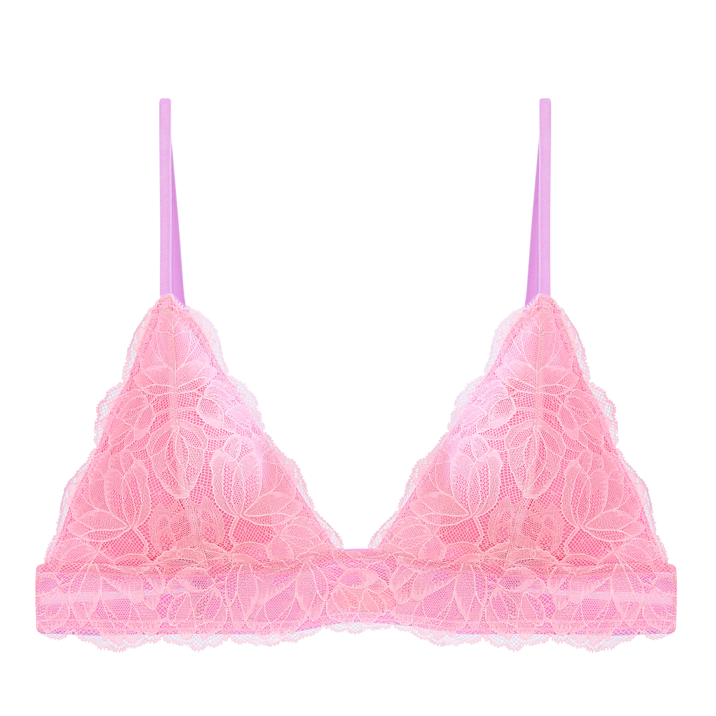 Pearl Lace Padded Triangle Bra