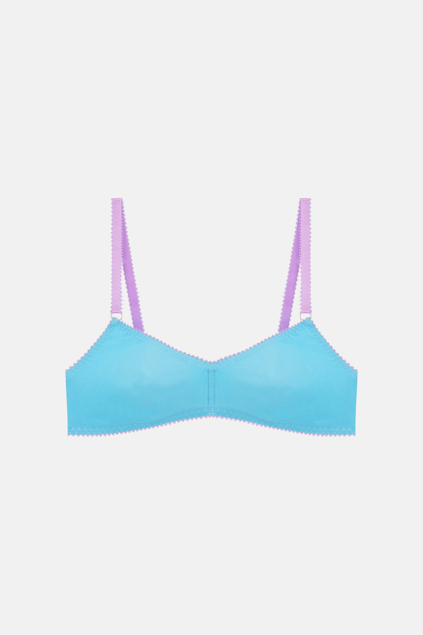 Signature Lace Padded Triangle Bralette Deep Waters Blue - ShopperBoard