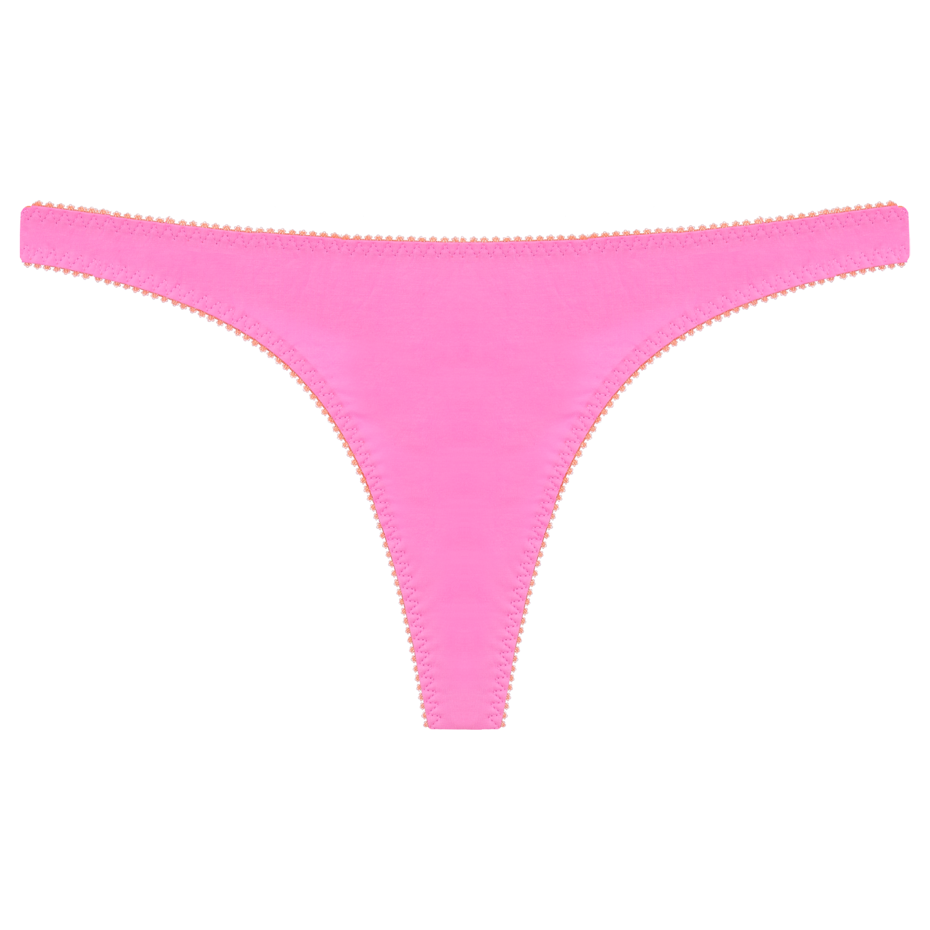 Skyler Organic Cotton Thong | Flamingo Pink