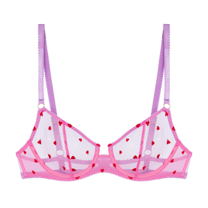 Priya Heart Embroidery Underwire Bra