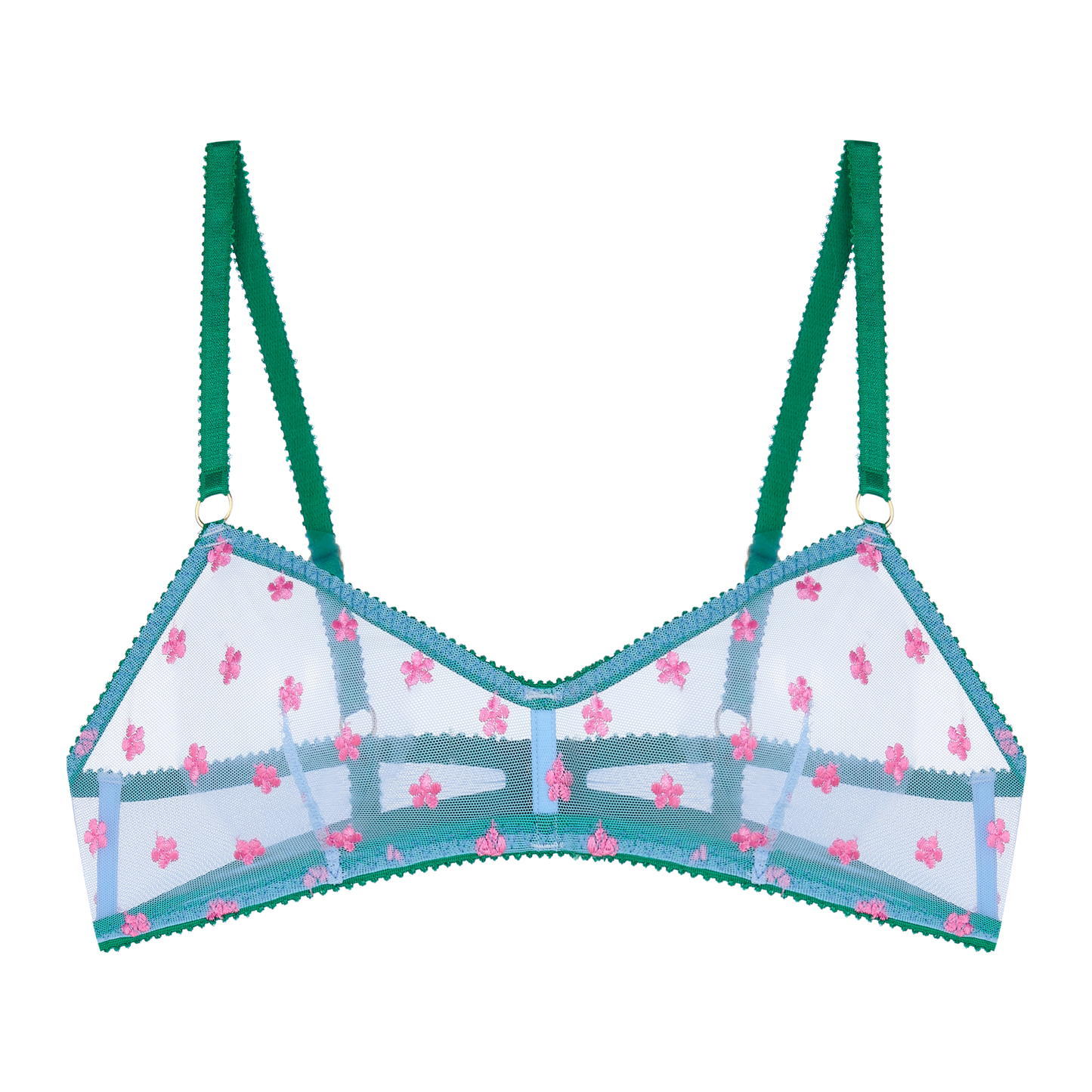 Sage Embroidery Bralette