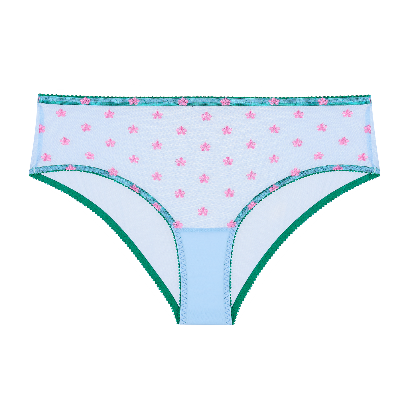 Sage Embroidery High Waist Knicker