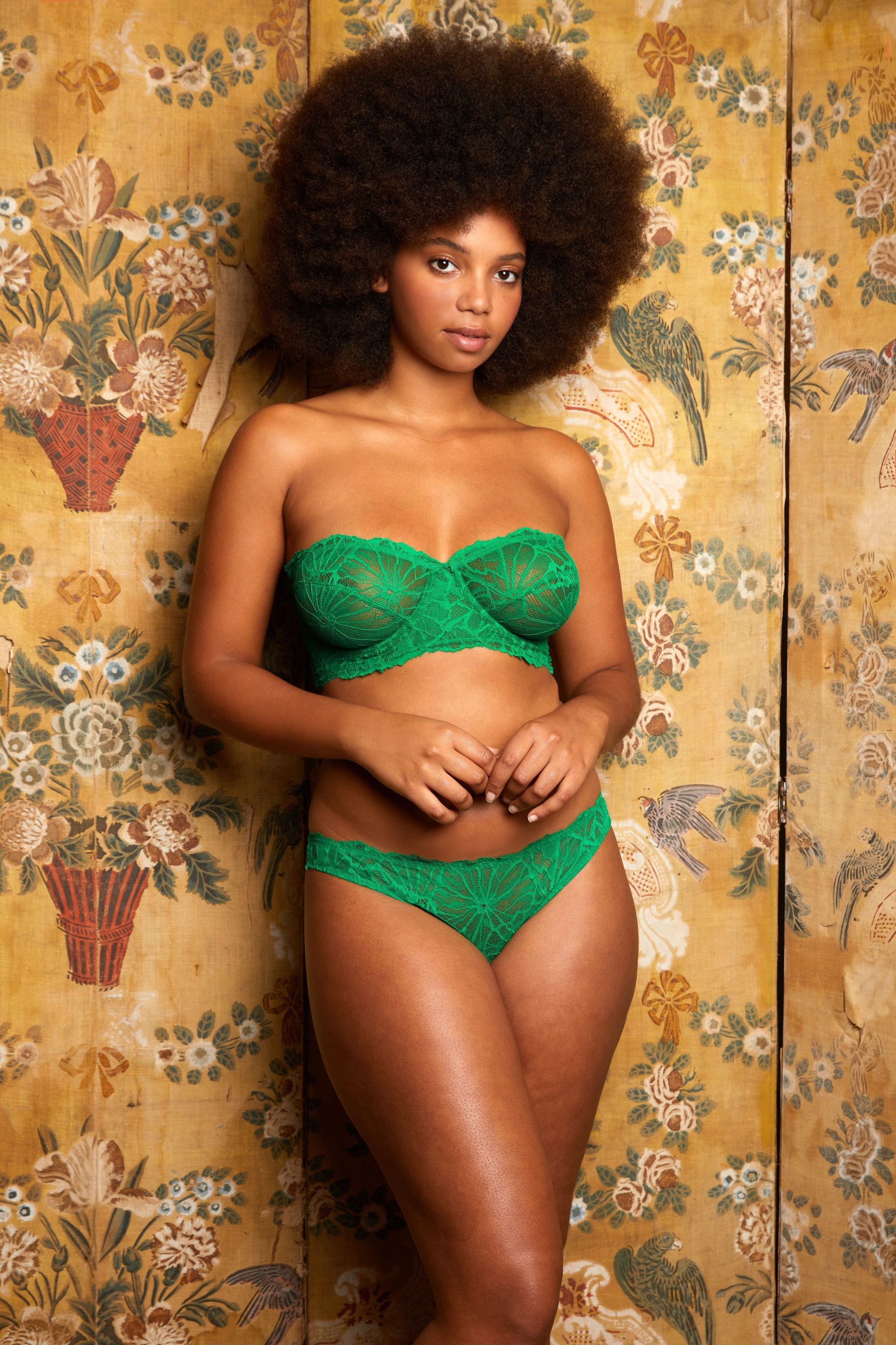 model:Kora is wearing a 34DD